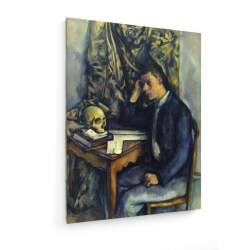 Tablou pe panza (canvas) - Paul Cezanne - Young man with skull - c. 1896 AEU4-KM-CANVAS-455