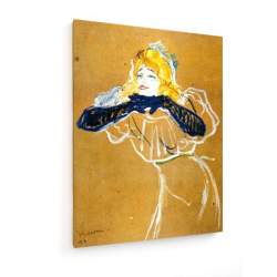 Tablou pe panza (canvas) - Toulouse-Lautrec - Yvette Guilbert - 1894 AEU4-KM-CANVAS-362