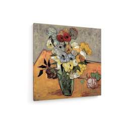 Tablou pe panza (canvas) - Vincent Van Gogh - Still-life with Vase - 1890 AEU4-KM-CANVAS-415