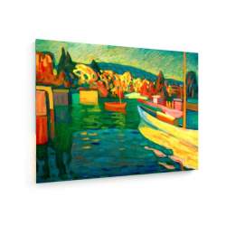 Tablou pe panza (canvas) - Wassily Kandinsky - Autumn Landscape With Boats AEU4-KM-CANVAS-67