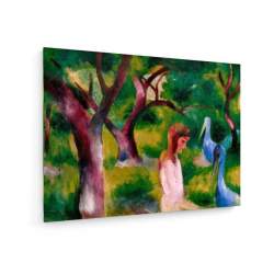 Tablou pe panza (canvas) - August Macke - Girl and blue birds AEU4-KM-CANVAS-1350