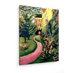 Tablou pe panza (canvas) - August Macke - Our garden with flowering discounts AEU4-KM-CANVAS-668