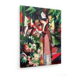 Tablou pe panza (canvas) - August Macke - Strolling amongst Flowers AEU4-KM-CANVAS-1342
