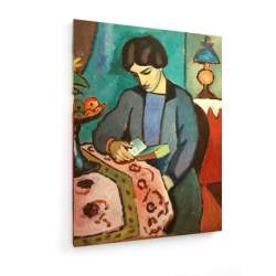Tablou pe panza (canvas) - August Macke - Wife of the artist - 1912 AEU4-KM-CANVAS-1296