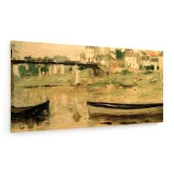 Tablou pe panza (canvas) - Berthe Morisot - Boats on the Seine - 1879 AEU4-KM-CANVAS-1124