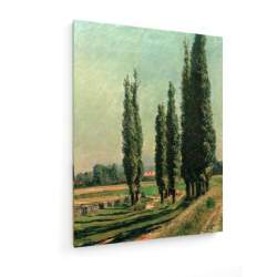 Tablou pe panza (canvas) - Caillebotte - Poplars on Dyke - 1889 AEU4-KM-CANVAS-1722