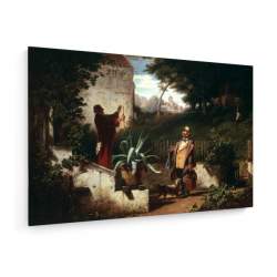 Tablou pe panza (canvas) - Carl Spitzweg - Childhood Friends - c. 1855 AEU4-KM-CANVAS-799