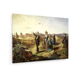 Tablou pe panza (canvas) - Carl Spitzweg - Englishmen in Campagna - 1835 AEU4-KM-CANVAS-796