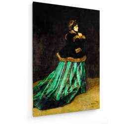 Tablou pe panza (canvas) - Claude Monet - Camille in green dress - 1866 AEU4-KM-CANVAS-943