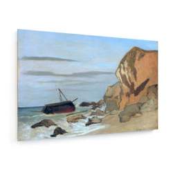Tablou pe panza (canvas) - Claude Monet - Steep coast - 1864 AEU4-KM-CANVAS-605