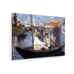 Tablou pe panza (canvas) - Edouard Manet - The Barge - 1874 AEU4-KM-CANVAS-873
