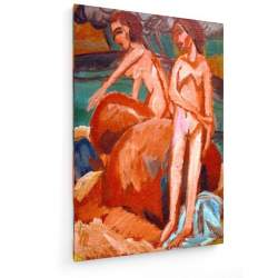 Tablou pe panza (canvas) - Ernst Ludwig Kirchner - Bathers by the Sea AEU4-KM-CANVAS-1045