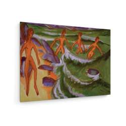Tablou pe panza (canvas) - Ernst Ludwig Kirchner - Bathers on a Beach AEU4-KM-CANVAS-582