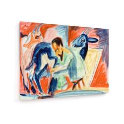 Tablou pe panza (canvas) - Ernst Ludwig Kirchner - Farmer Milking AEU4-KM-CANVAS-1040