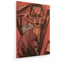Tablou pe panza (canvas) - Ernst Ludwig Kirchner - Self-Portrait AEU4-KM-CANVAS-580