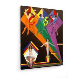 Tablou pe panza (canvas) - Ernst Ludwig Kirchner -Girls dancing AEU4-KM-CANVAS-1141