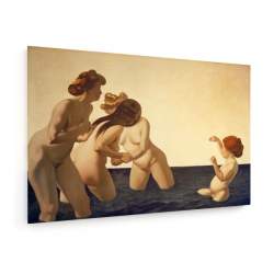 Tablou pe panza (canvas) - Felix Vallotton - Three women and a girl AEU4-KM-CANVAS-1136