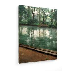Tablou pe panza (canvas) - Gustave Caillebotte - The Yerres in the rain AEU4-KM-CANVAS-613
