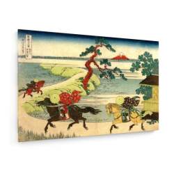 Tablou pe panza (canvas) - Hokusai - The village of Sekiya on the River Sumida AEU4-KM-CANVAS-1211