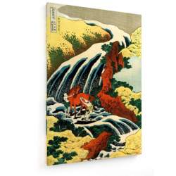 Tablou pe panza (canvas) - Hokusai - Yoshino - Wasserfall - Farbholzschnitt AEU4-KM-CANVAS-862