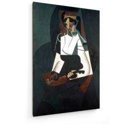 Tablou pe panza (canvas) - Juan Gris - Woman with Mandolin AEU4-KM-CANVAS-1150