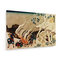 Tablou pe panza (canvas) - K.Hokusai - The Fujiwara Peom AEU4-KM-CANVAS-1740