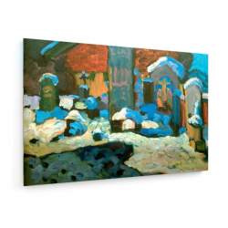 Tablou pe panza (canvas) - Kandinsky - Kochel - Cemetery - 1909 AEU4-KM-CANVAS-1608