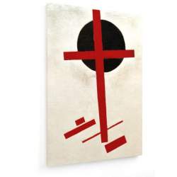 Tablou pe panza (canvas) - Kasimir Malevich - Red Cross on Black Circle AEU4-KM-CANVAS-629
