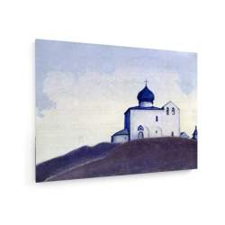 Tablou pe panza (canvas) - Nicholas Roerich - Church of St. Sergius in America AEU4-KM-CANVAS-1186