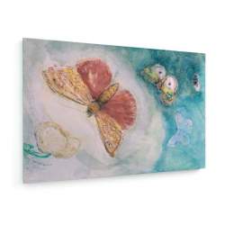 Tablou pe panza (canvas) - Odilon Redon - Butterflies and Flowers AEU4-KM-CANVAS-1548