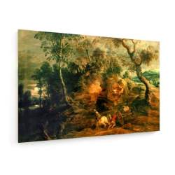 Tablou pe panza (canvas) - Peter Paul Rubens - Landscape with Stone Carriers AEU4-KM-CANVAS-851