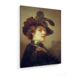 Tablou pe panza (canvas) - Rembrandt - Self-Portrait w. Plumed Hat AEU4-KM-CANVAS-979