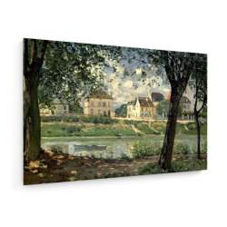Tablou pe panza (canvas) - Sisley - Villeneuve-la-Garenne - 1872 AEU4-KM-CANVAS-992