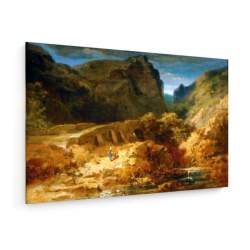 Tablou pe panza (canvas) - Spitzweg - Italian Landscape - Painting AEU4-KM-CANVAS-1570