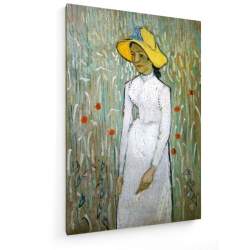 Tablou pe panza (canvas) - Vincent Van Gogh - Girl in White - Painting - 1890 AEU4-KM-CANVAS-1286