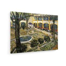 Tablou pe panza (canvas) - Vincent Van Gogh - Hospital Garden in Arles AEU4-KM-CANVAS-675