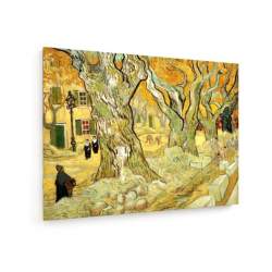 Tablou pe panza (canvas) - Vincent Van Gogh - Roadworks at Saint-Remy - 1889 AEU4-KM-CANVAS-1283