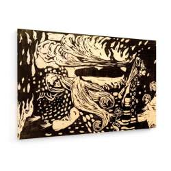 Tablou pe panza (canvas) - Wassily Kandinsky - Fuga - Woodcut 1907 AEU4-KM-CANVAS-1303