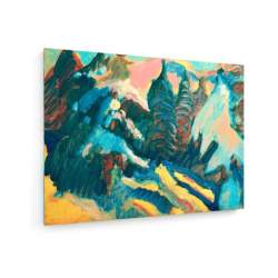 Tablou pe panza (canvas) - Wassily Kandinsky - Kochel-Snow covered trees - 1909 AEU4-KM-CANVAS-1480