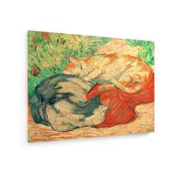 Tablou pe panza (canvas) - Franz Marc - Cats on a red blanket - 1909/10 AEU4-KM-CANVAS-1849
