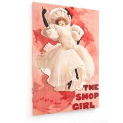 Tablou pe panza (canvas) - John Hassall - The Shop Girl - Poster - 1894 AEU4-KM-CANVAS-1868