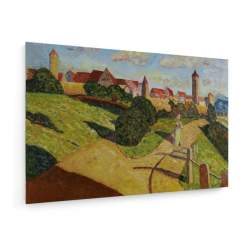 Tablou pe panza (canvas) - Wassily Kandinsky - Old City - Rothenburg ob der Tauber - Painti AEU4-KM-CANVAS-1856