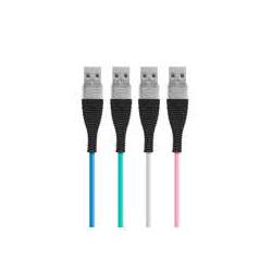 Delight - Cablu de date – Micro USB, înveliş siliconic, 4 culori, 1 m ManiaMall Cars