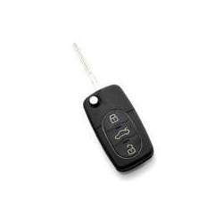 CARGUARD - Audi - carcasă cheie tip briceag cu 3+1 butoane (1 buton de panică) și baterie 1616 ManiaMall Cars