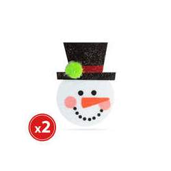 Set ornamente de pom - model Om de zăpadă - 2 buc. /pachet ManiaMall Cars