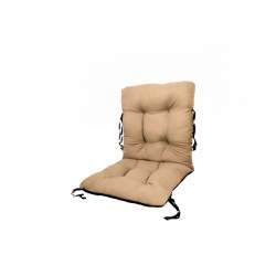 Perna decorativa pentru scaun de bucatarie cu spatar, dimensiune sezut 42x40 cm, spatar 42x50 cm, culoare bej
