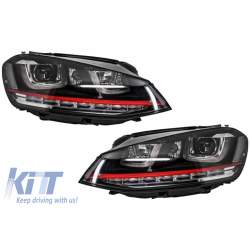 Faruri 3D LED VW Golf 7 VII (2012-2017) R20 GTI Design Semnal Dinamic LED KTX2-HLVWG7GTILEDFW
