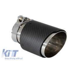 Toba Universala Ornament Sistem de evacuare Carbon Fiber Finisaj Mat KTX2-GJET-022