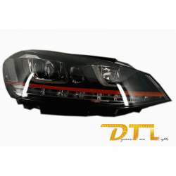 Faruri 3D LED Volan Dreapta VW Golf 7 VII (2012-2017) R20 GTI Design Semnal Dinamic LED KTX4-HLVWG7GTILEDFWRHD
