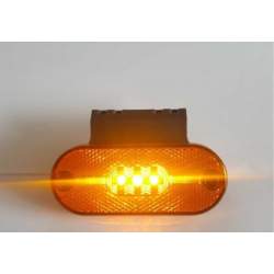 Lampa laterala cu suport 3 LED-uri 12V-24V Galben FR0181 MVAE-1699